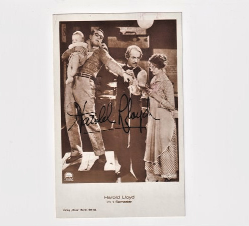 Harold lloyd autogramm - harold,