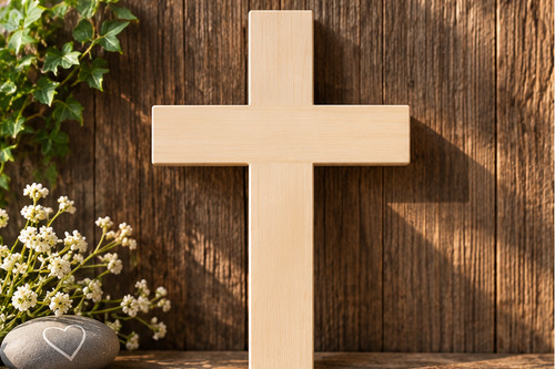 Personalisiertes holzkreuz - personalisiertes, holzkreuz/