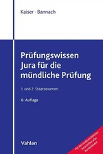 Prüfungswissen Jura für die