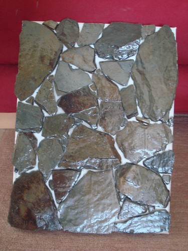 Wandbild schiefermosaik - wandbild:,