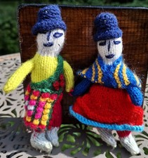 Strick Puppen Püppchen Paar