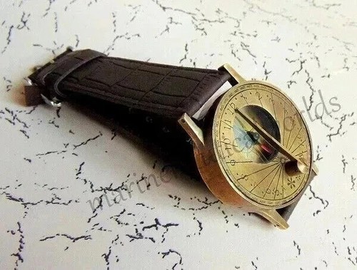 Kompass armband messing - kompass,