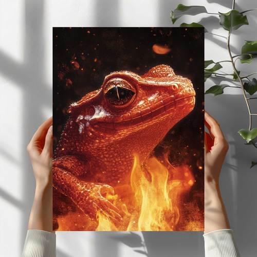Feuersalamander premium poster - feuersalamander,