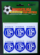 FC Schalke 04 Aufkleber Sticker Set - 6 Logos Bundesliga Fussball #2530