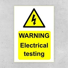 ACHTUNG, Elektrische Prüfung