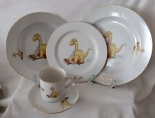 Heinz Koch Porzellan Kinder Gedeck Teller Tasse Dinosaurier "Sven" Geschenk