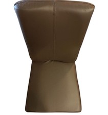 G+K Leder-Polsterstuhl braun