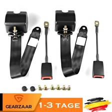 2x 3 Punkt Sicherheitsgurt Für VW T4 T5 Anschnallgurt Für BMW VW Audi Schwarz