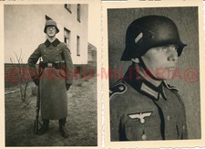 H207 Fotos Neustrelitz Wehrmacht Kaserne  IR.48 Stahlhelm M35 Portrait decal