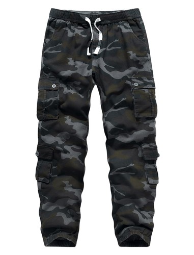 Mens cargo trousers camouflage - trousers,