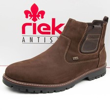 Rieker Herrenschuhe Winter Stiefel Leder Braun F3660-25 RiekerTEX Gefüttert