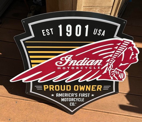 Xxl indian motorcycles schild - indian,