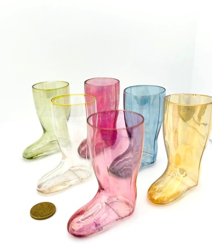 Vintage glasstiefel 6er - 6er, set