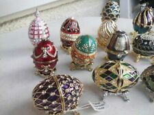 Schmuck Ei von Swarovski Kristallen  Fabergé Art Deko Ostern Osterei Auswahl
