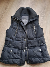 ESPRIT Daunen Stepp WESTE dg 40  L  Jacke Schwarz Stehkragen Druckknopf und Reiß