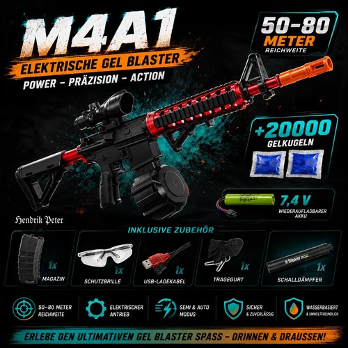 M4a1 gel blaster gun 7 - m4a1,