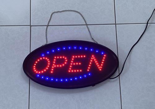 Led open werbeschild in - led, „open“-werbeschild