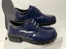 ART DAMEN SCHNÜR HALBSCHUH Gr. 41 "Neu" IN BLAU LACK  " BLACK WEEK " PREISE