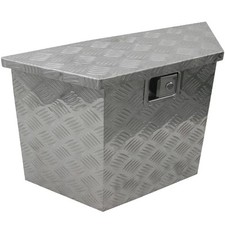 Deichselbox Staukiste V Deichsel Alu Box Riffelblech PKW Anhänger Wohnwagen (K) 