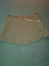 Hüftschmeichler Cacheur Hüftwärmer Reine Schurwolle mit Satinband Grün 40 42 44