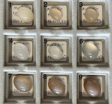 1 Stück Mondstein Cabochon Mehrfarbig Glänzend Edelsteine 16-23x 11-18mm Auswahl