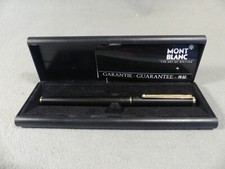 Montblanc Slimline Rollerball Kugelschreiber schwarz Werbung auf dem Clip