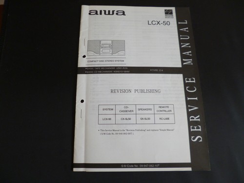 Original service manual - service, aiwa