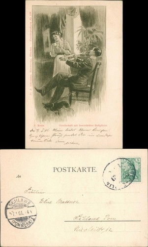 Scherzkarte liebespaar love - scherzkarte,