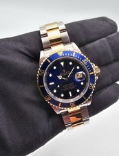 Rolex Submariner Date Bluesy Stahl/Gold No Holes Mint