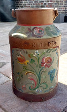 Schöne vintage Milchkanne Bauernmalerei