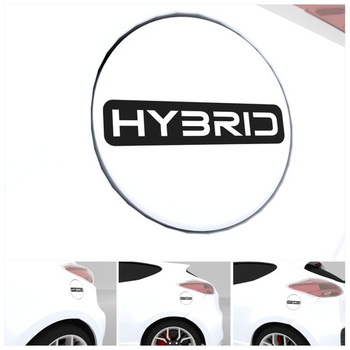 Hybrid tank sticker fahrzeug - hybrid,