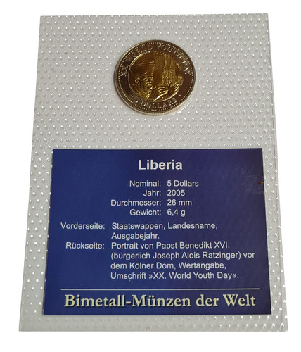 Bimetall münzen der welt - bimetall,