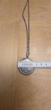 Schöne Kette 835er Silber           mit Münzanhänger