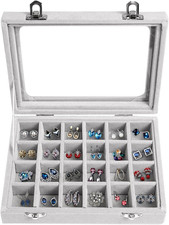 Schmucktablett aus Samt mit 24