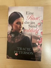 Eine Rose, die im Sand