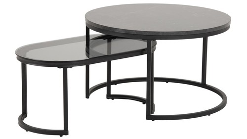 Satztisch schwarz metall - satztisch,