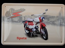 Blechschild Simson Moped Motorrad  Spatz  DDR Suhl 20 x30 (3)