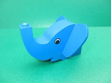 LEGO Tier Kopf Elefant blau