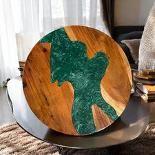 18 Zoll Runde Grün Epoxidharz