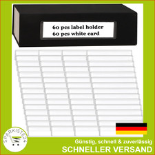 Selbstklebende transparente Etikettenhalter für Regal Kartentaschen Aufbewahrung