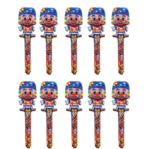 10x folienballon clown - clown, helium