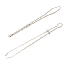 2 Bandeinfädler: 1x Durchziehnadel & 1x Gummizug-Einfädler Gummiband Gummilitze