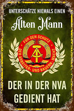 Retro Blechschild NVA DDR 30 x 20 cm Metallschild Vintage Nostalgie (2833)