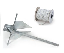 Danforth Anker 8 kg + Leine 50