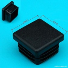 10 Stk. quadratischer Lamellenstopfen 30x30 mm WS 2,5-4,5 mm Vierkant Endkappen