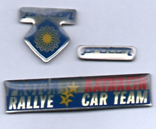 ?Pin-Set 3 Auto Car Automobile Pins Proton Malysia Kathrein Rallye Team rare?