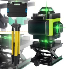 4 x 360° Drehbar Baulaser Kreuzlaser Linienlaser Vertikale & Horizontale Laser