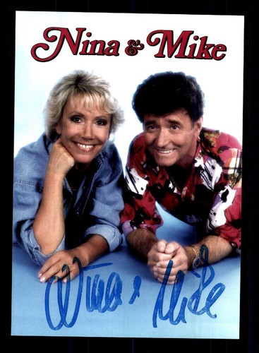 Nina und mike autogrammkarte - nina,