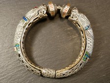 925 Silber Armreif Drache