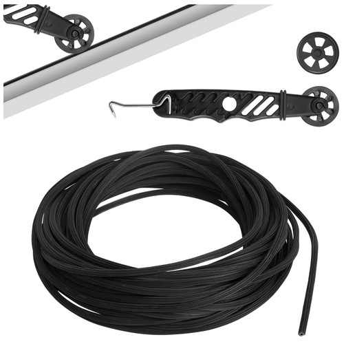 Gummikeder 15m 5mm schwarz - gummikeder,